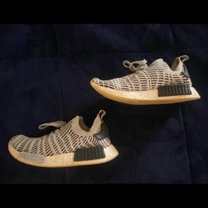 Adidas NMD_R1 STLT Primeknit Grey Shoes!